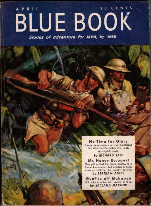 Blue Book Apr 1942 Stoops Cvr; Richard Sale; Clarence Herbert New; Leyendfros...