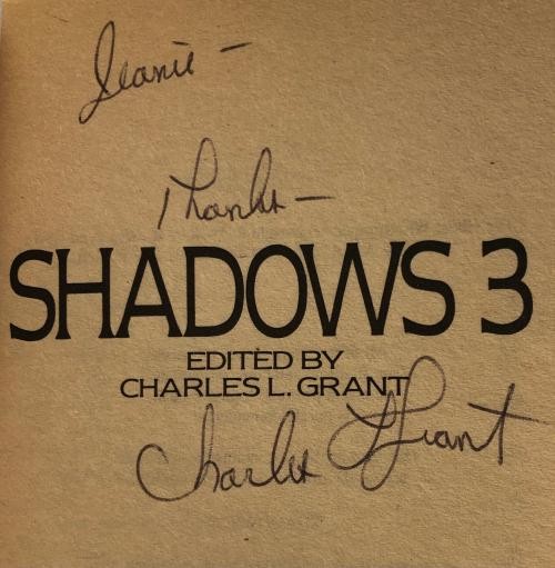 Shadows 3 by Charles L. Grant (editor) Signed