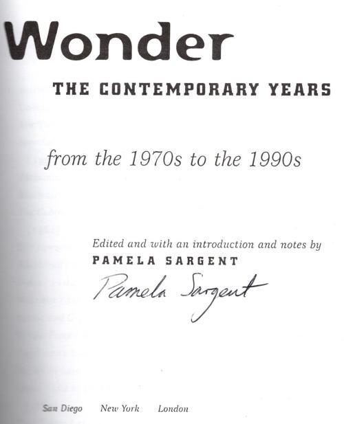Women of Wonder by Pamela Sargent (ed.) Uncorrected Proof Signed