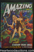 Amazing Stories Aug 1948 Giant bug attack GGA Rog Phillips - High Grade