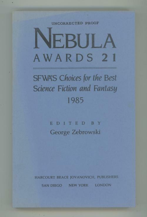 Nebula Awards 21 Edited by George Zebrowski (First Edition)