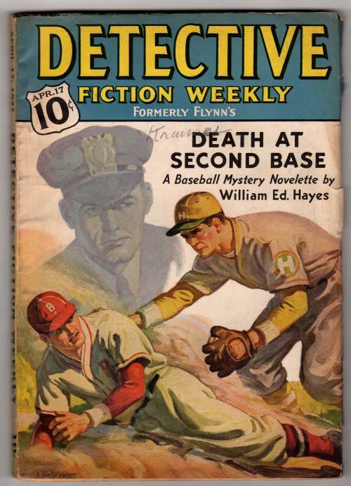Detective Fiction Weekly" April 17 1937 Baseball Cover, Bulldog Drummond