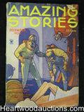 "Amazing Stories" December 1934, Morey cover