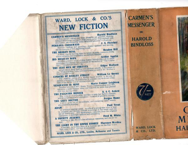 Carmen's Messenger by Harold Bindloss (First Edition) File Co[py