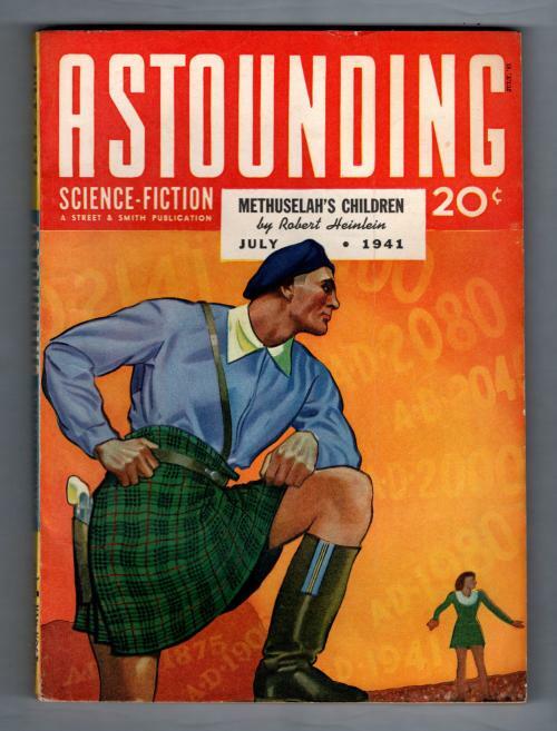Astounding Jul 1941Pulp Rogers Cvr, Heinlen; van Vogt; Belknap Long