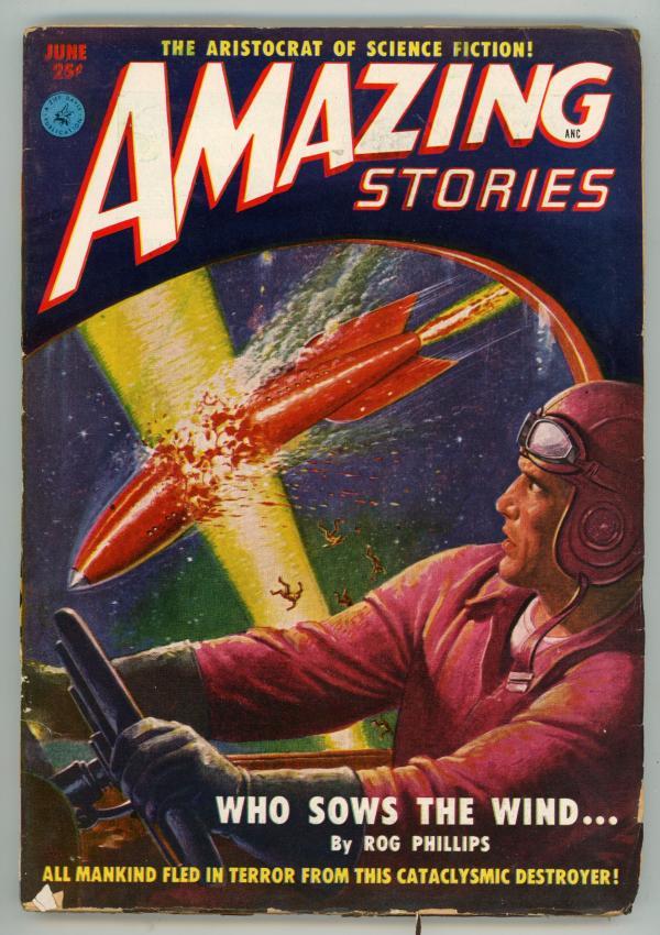 Amazing Stories" June 1951 the cataclysmic destroyer