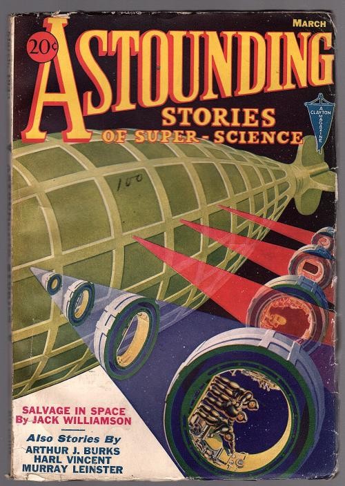 Astounding Mar 1933 Last Clayton Issue; Williamson Cvr Story - Pulp