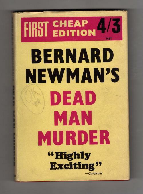 Dead Man Murder by Bernard Newman (Gollancz Thriller) File Copy