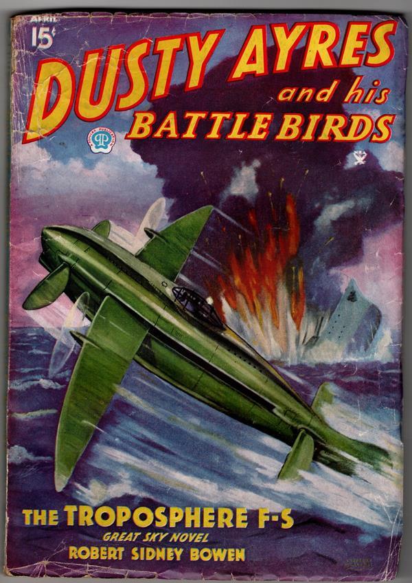 Dusty Ayres Apr 1935 Frederick Blakeslee Cover; "The Troposphere F-S"