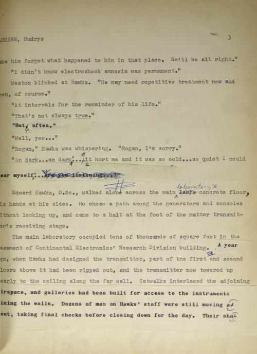 Rogue Moon by Algis Budrys (Original Manuscript) Signed