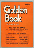 The Golden Book Magazine Jan 1935 Pulp Lord Dunsany; Thomas Mann
