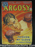 Argosy Apr 16, 1938 Edgar Rice Burroughs  Tarzan,Boxing Cvr
