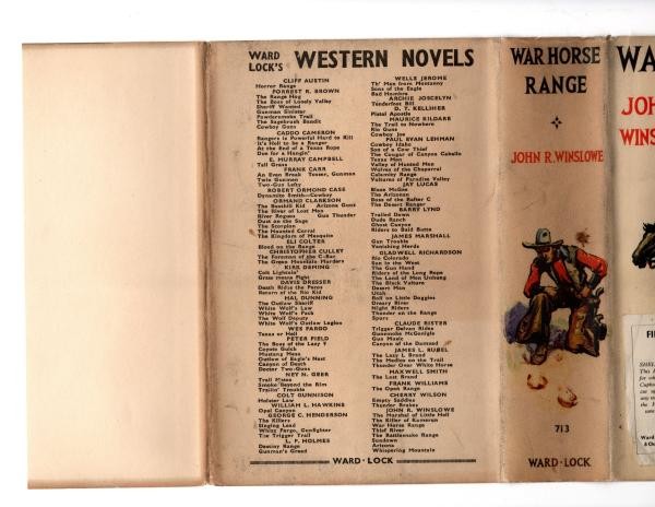 War Horse Range by John R. Winslowe (First Edition) File Copy