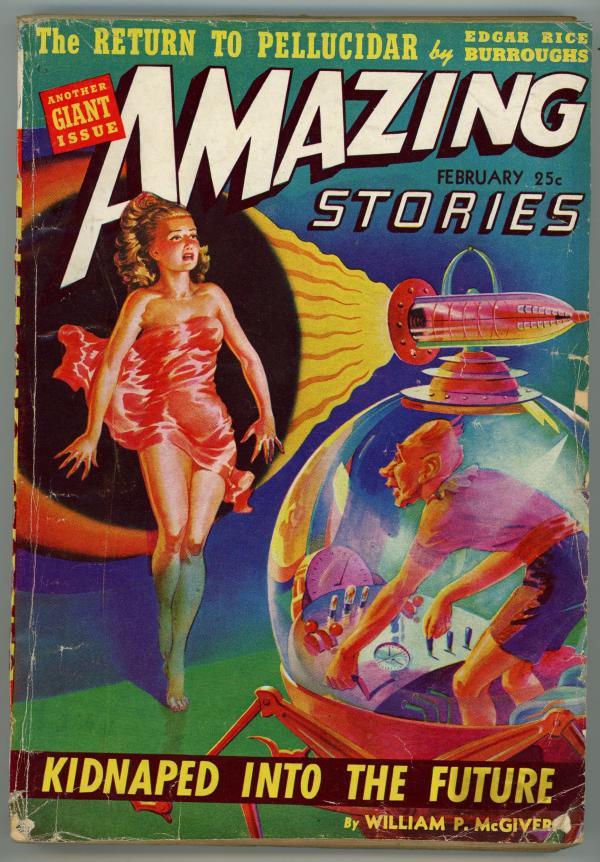 Amazing Stories February 1942 Burroughs - Return to Pellucidar