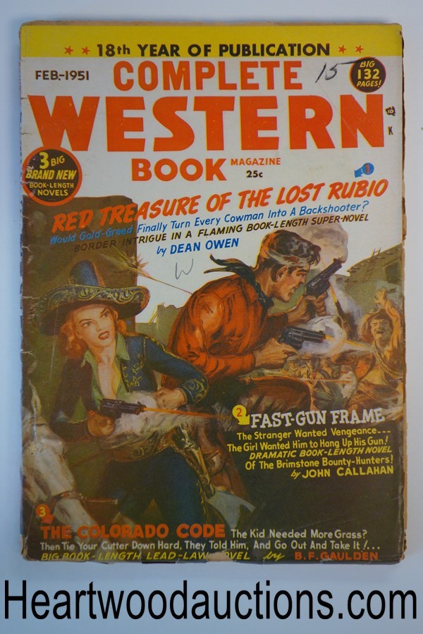 Complete Western Book Feb 1951 Allen Anderson GGA Cover