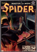 The Spider Nov 1939 DeSoto GGA guillotine disfigured villain Cvr