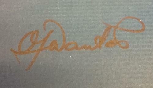 Letter "M" (Japanese) Signed
