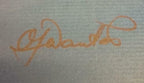 Letter "M" (Japanese) Signed
