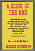 A Death at the Bar by Charles Drummond (First UK Edition) File Copy