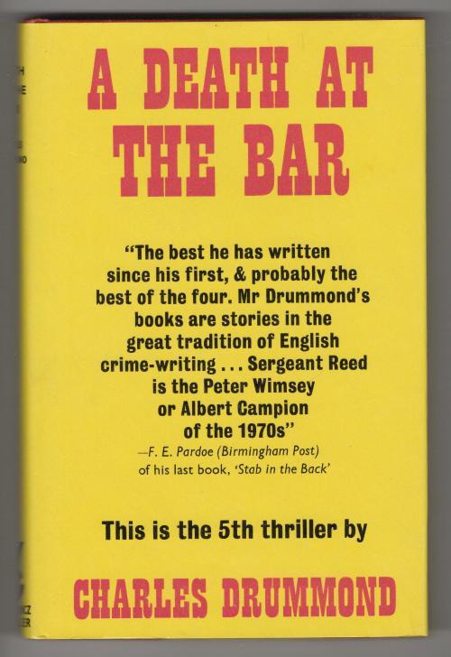 A Death at the Bar by Charles Drummond (First UK Edition) File Copy
