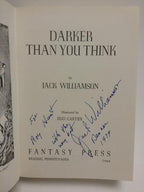 Darker Than You Think by Jack Williamson  Signed association copy