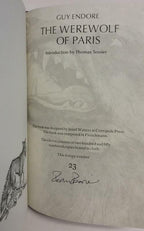 The Werewolf of Paris by Guy Endore (Limited Edition) Signed Copy #23