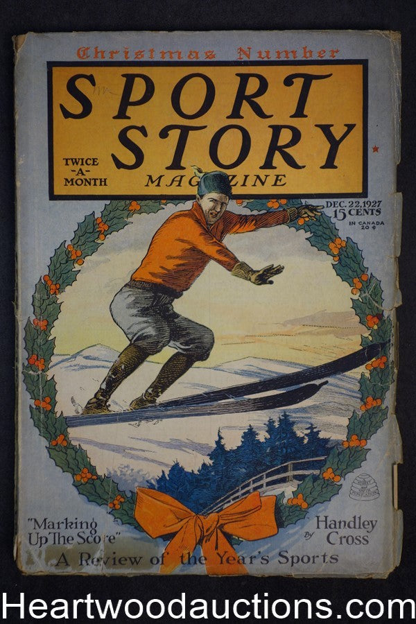 Sport Story Magazine Dec 22, 1927 Christmas Edition, Raoul F. Whitfield