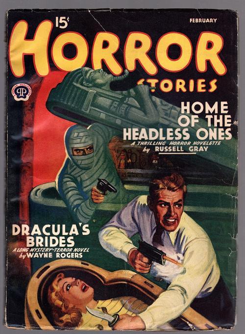 Horror Stories Feb 1941 Ray Cummings, Fleming-Roberts Pulps - Pulp