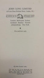 Death from Below by John Creasey as Gordon Ashe (First Edition)