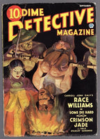 Dime Detective Sep 1935 Carroll Daly Race Williams debut in DD - Pulp