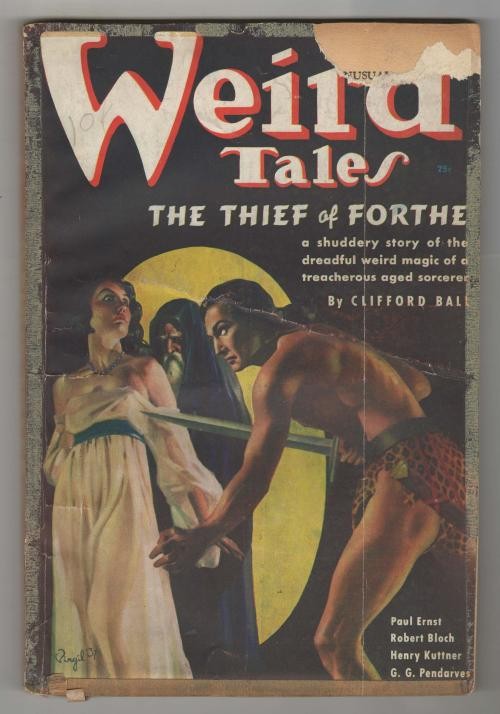 Weird Tales July 1937 Finlay Cvr; Lovecraft on Finlay Art; Bloch - Pulp