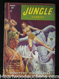 Jungle Stories  Spring 1946  Male Wild Cvr by G. Gross,Day Keene