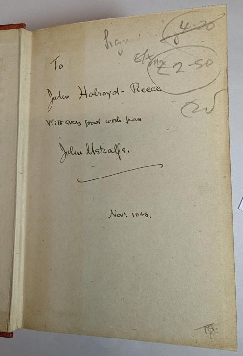 All Friends are Strangers by John Metcalfe (First Edition) Signed