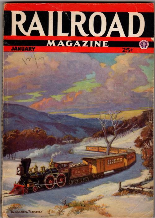 Railroad Magazine Jan 1943 A. Sheldon Pennoyer Cvr