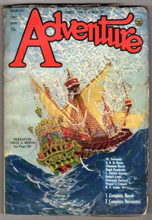 Adventure Mar 30 1926 Pulp; W. Townsend