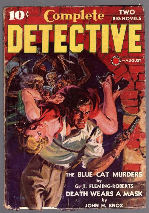 Complete Detective Aug 1938 GGA Bondage Cvr, GT Fleming-Roberts - Pulp