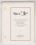This is "It" by Theodore Sturgeon (First Edition) Promotional Pamphlet