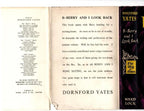 B-Berry and I Look Back by Dornford Yates (First Edition) File Copy