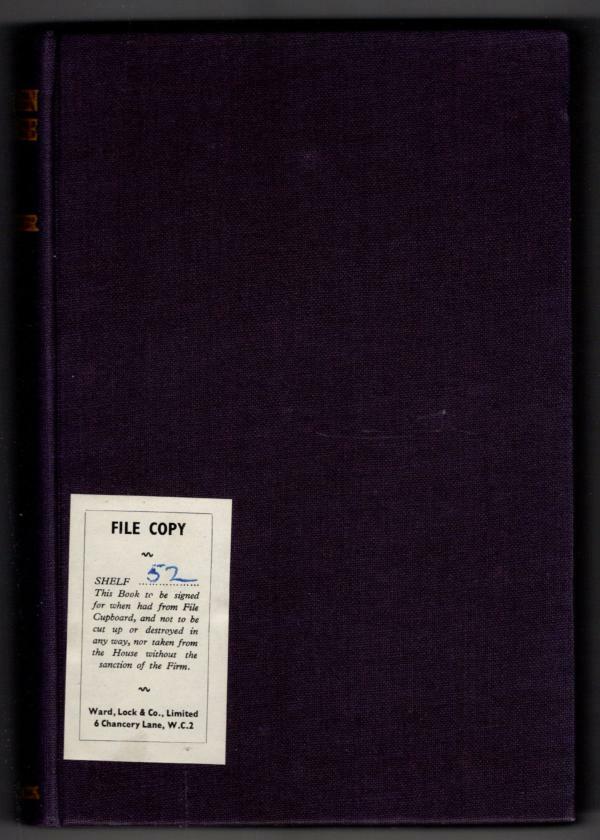 Unbidden Paradise by Kay Winchester (First Edition) Ward Lock File Copy