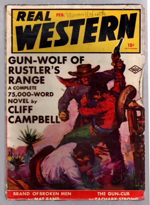 Real Western" February 1941 Ross Cover Art