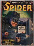 The Spider Nov 1941 DeSoto Cvr; classic Spider portrait; Ed Race - Pulp