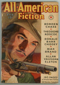 All American Fiction Feb 1938 Pulp Belarski Cvr Art; Max Brand