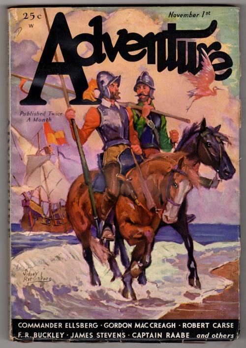 Adventure Nov 1, 1931 Sidney Riesenberg Cvr; Robert Carse; Gordon MacCreagh