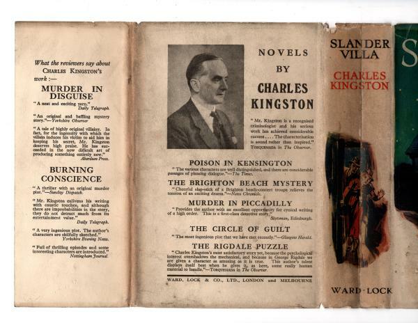 Slander Villa by Charles Kingston (First Edition) File Copy