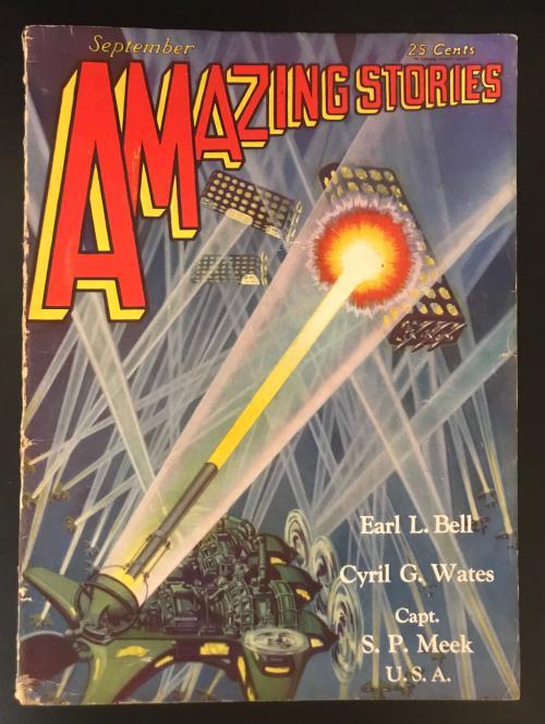 Amazing Stories Sep 1929 Wates; Art by: Wesso; McKay, Briggs, Hynd, Wallit