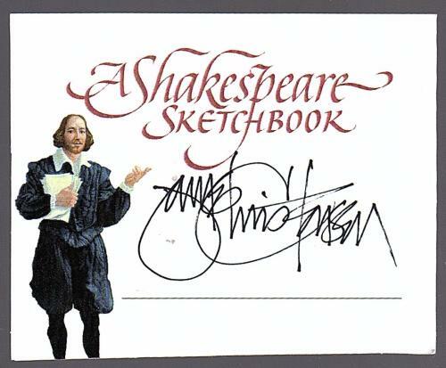 A Shakespeare Sketchbook by Renwick St. James Signed