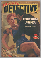Private Detective Feb 1943 H. J. Ward Redhead GGA Assault Cvr