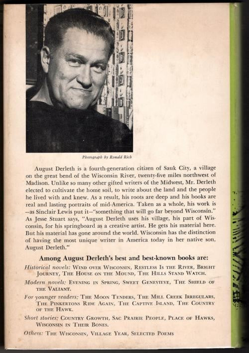 Wisconsin in their Bones by August Derleth (First Edition)