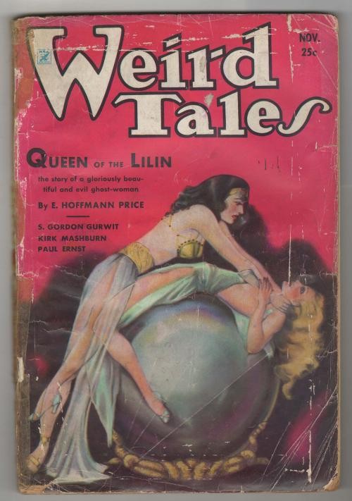Weird Tales Nov 1934 Brundage Cvr; R. E. Howard Conan; Lovecraft; Derleth; Ernst