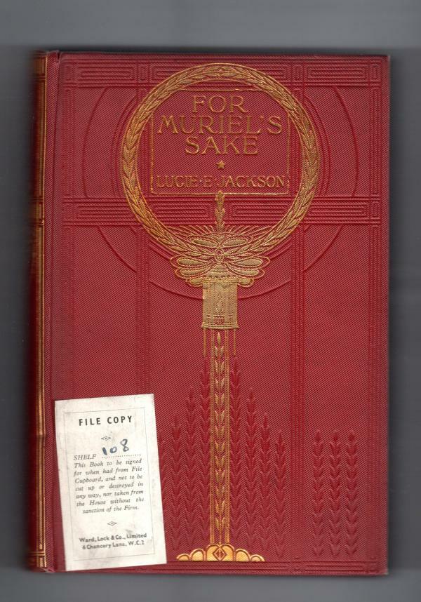 For Muriel's Sake by Lucie E. Jackson (Ward Lock File Copy)